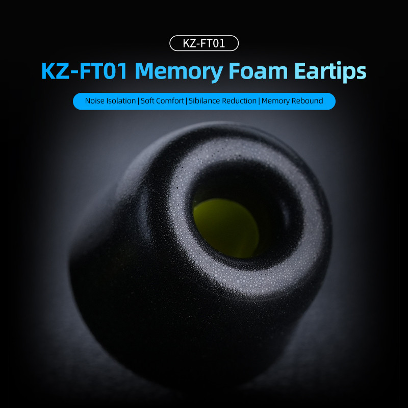 KZ FT01 haut de gamme mémoire  - Earphone Foam Tip avis et prix